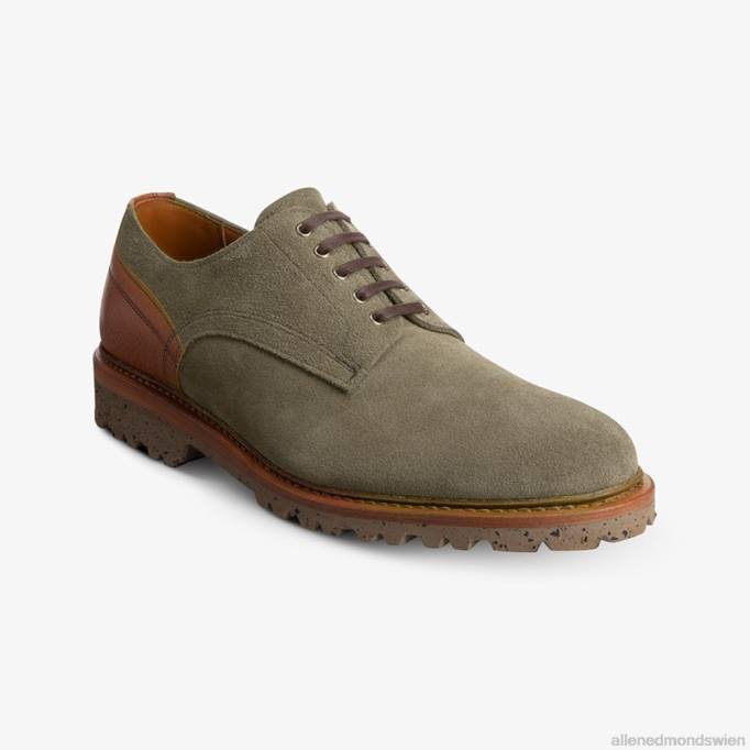 Allen Edmonds Schuhe D66B454 | Allen Edmonds Discovery-Derby-Schuh aus Wildleder Nelke/Cognac Männer
