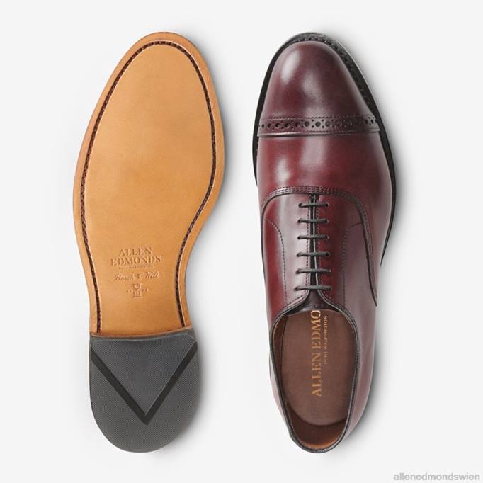 Allen Edmonds Schuhe D66B111 | Allen Edmonds Fifth Avenue Oxford-Schuh mit Kappenkappe Ochsenblut Männer