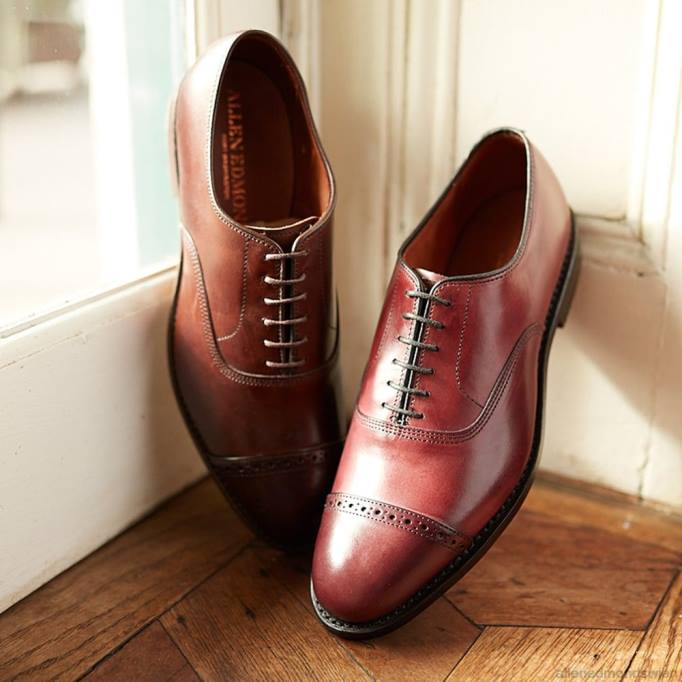Allen Edmonds Schuhe D66B111 | Allen Edmonds Fifth Avenue Oxford-Schuh mit Kappenkappe Ochsenblut Männer