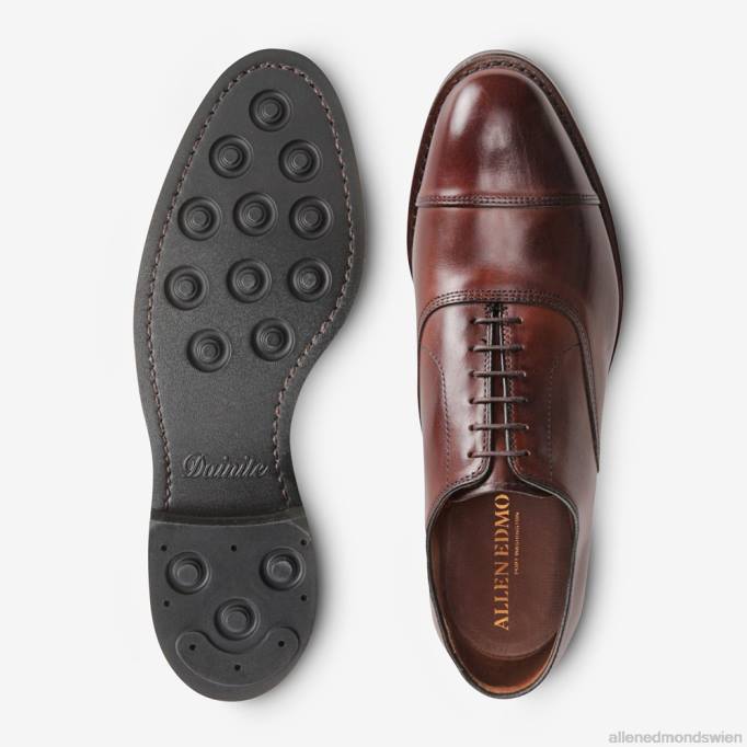 Allen Edmonds Schuhe D66B12 | Allen Edmonds Park Avenue Oxford-Schuh mit Zehenkappe und Dainite-Sohle dunkles Chili Männer
