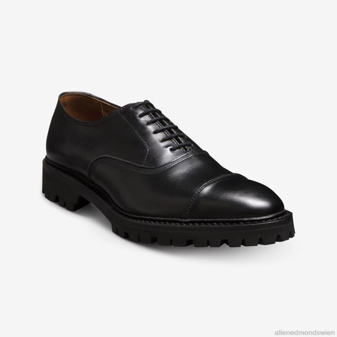 Allen Edmonds Schuhe D66B137 | Allen Edmonds Park Avenue Oxford-Schuh mit Captoe und Profilsohle Schwarz Männer