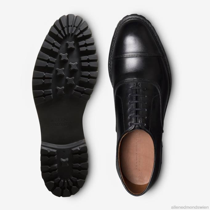 Allen Edmonds Schuhe D66B137 | Allen Edmonds Park Avenue Oxford-Schuh mit Captoe und Profilsohle Schwarz Männer