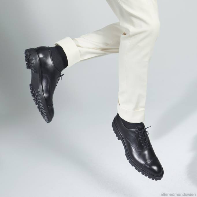 Allen Edmonds Schuhe D66B137 | Allen Edmonds Park Avenue Oxford-Schuh mit Captoe und Profilsohle Schwarz Männer