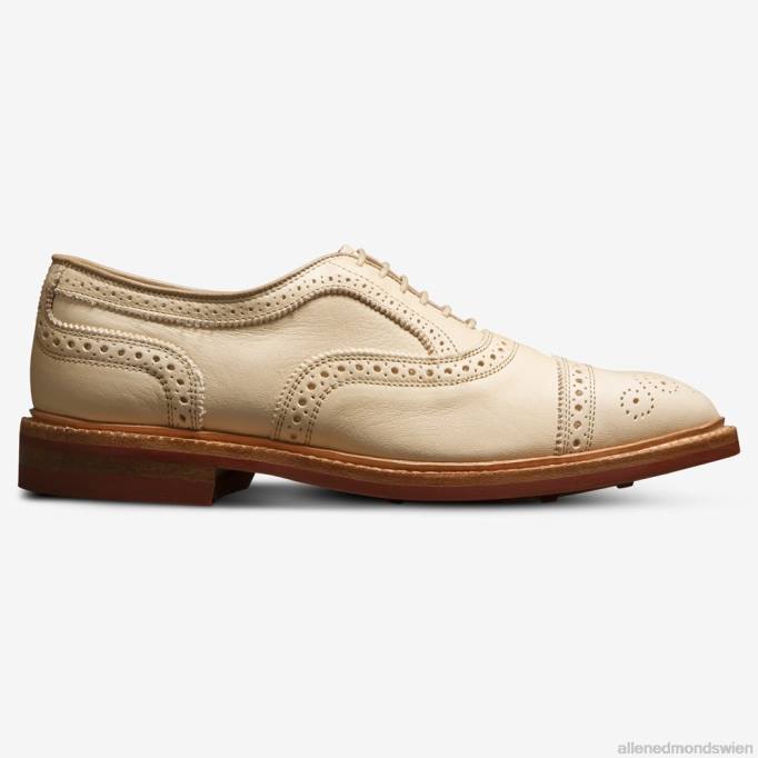 Allen Edmonds Schuhe D66B14 | Allen Edmonds Strandmok Cap-Toe-Oxford mit Dainite-Gummisohle Knochenleder, pflanzlich gegerbt Männer
