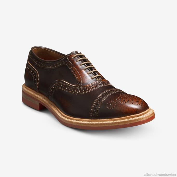 Allen Edmonds Schuhe D66B224 | Allen Edmonds Strandmok Cap-Toe-Oxford mit Dainite-Gummisohle braun Männer