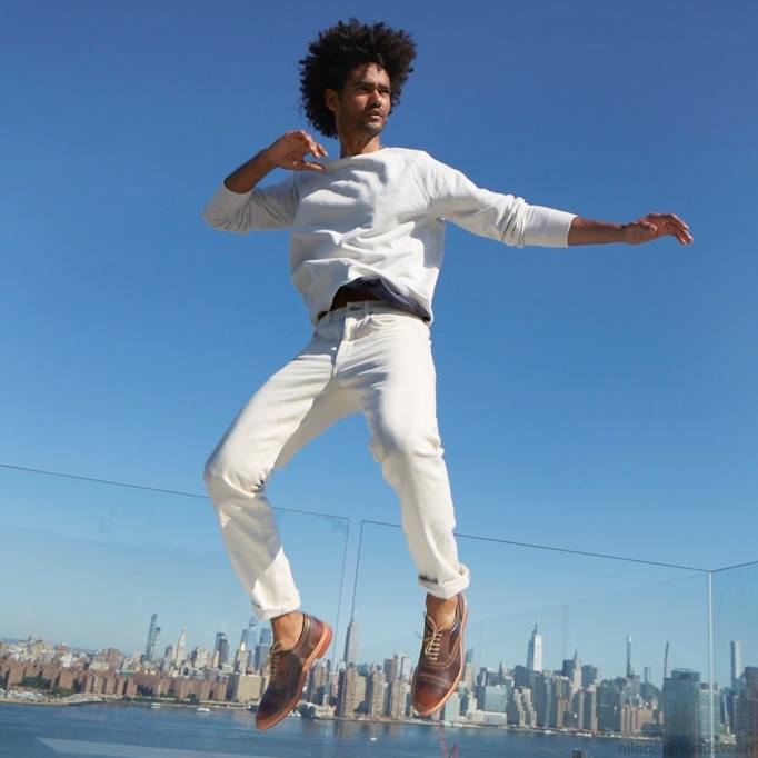 Allen Edmonds Schuhe D66B224 | Allen Edmonds Strandmok Cap-Toe-Oxford mit Dainite-Gummisohle braun Männer