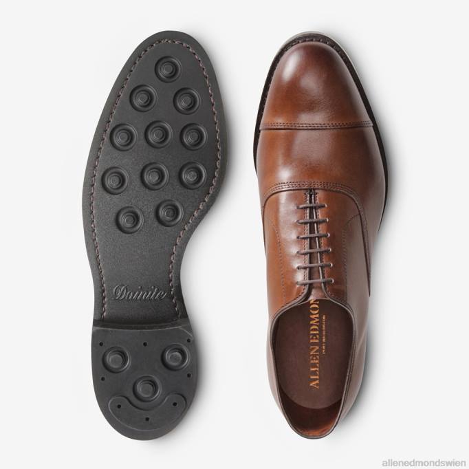 Allen Edmonds Schuhe D66B236 | Allen Edmonds Park Avenue Oxford-Schuh mit Zehenkappe und Dainite-Sohle Kaffeebraun Männer