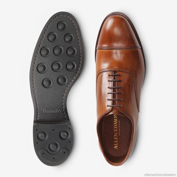 Allen Edmonds Schuhe D66B237 | Allen Edmonds Park Avenue Oxford-Schuh mit Zehenkappe und Dainite-Sohle Walnussbraun Männer