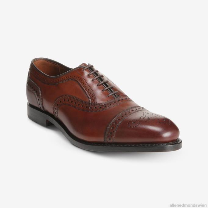 Allen Edmonds Schuhe D66B272 | Allen Edmonds Strand Oxford-Schuh mit Kappenkappe dunkles Chili Männer