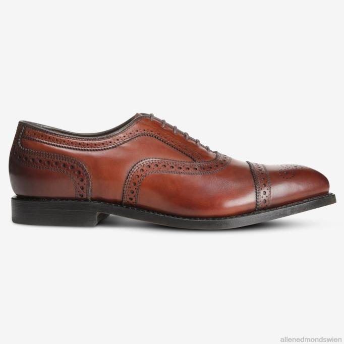 Allen Edmonds Schuhe D66B272 | Allen Edmonds Strand Oxford-Schuh mit Kappenkappe dunkles Chili Männer
