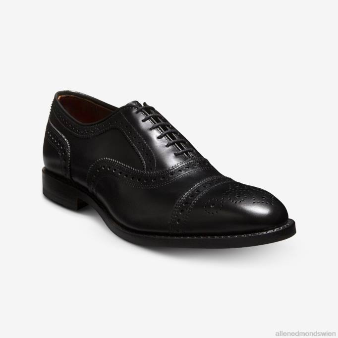 Allen Edmonds Schuhe D66B274 | Allen Edmonds Strand Oxford-Schuh mit Kappenkappe Schwarz Männer