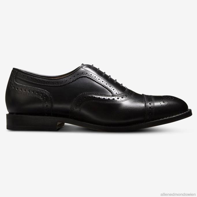 Allen Edmonds Schuhe D66B274 | Allen Edmonds Strand Oxford-Schuh mit Kappenkappe Schwarz Männer