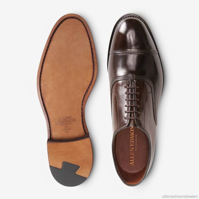 Allen Edmonds Schuhe D66B276 | Allen Edmonds Park Avenue Shell-Cordovan-Oxford-Kleiderschuh mit Captoe brauner Cordovan Männer