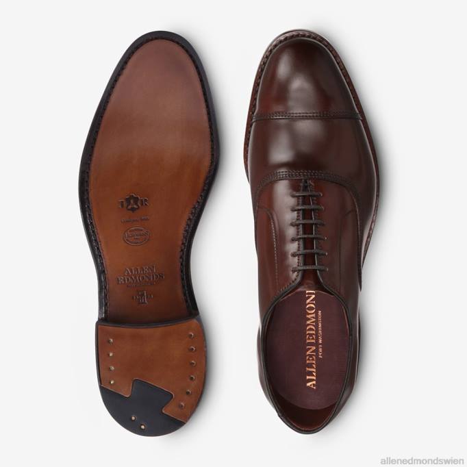 Allen Edmonds Schuhe D66B278 | Allen Edmonds Park Avenue Shell-Cordovan-Oxford-Kleiderschuh mit Captoe Chili-Cordovan Männer