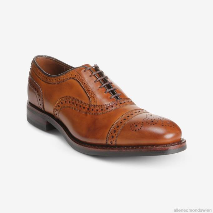 Allen Edmonds Schuhe D66B288 | Allen Edmonds Strand-Oxford-Schuh mit Zehenkappe und Dainite-Sohle Walnussbraun Männer