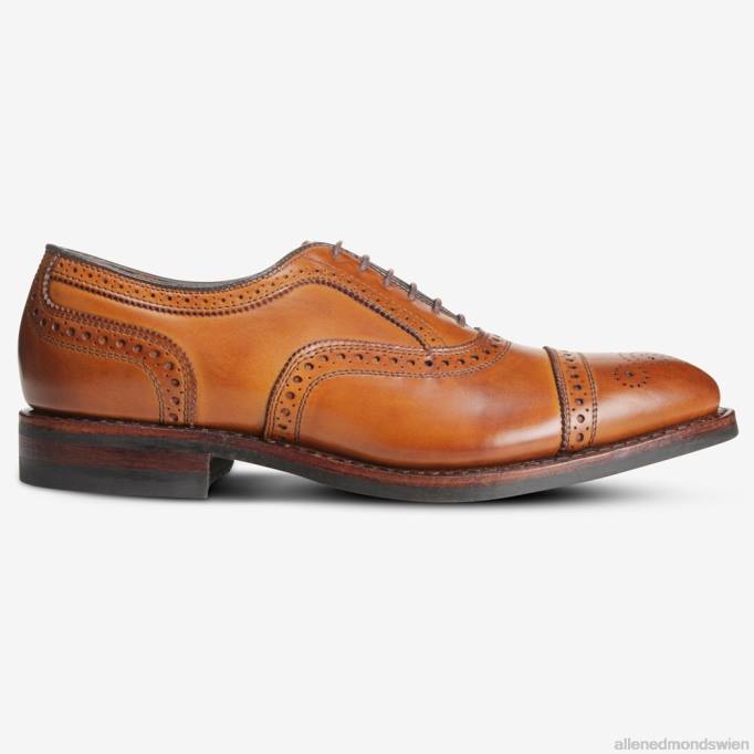 Allen Edmonds Schuhe D66B288 | Allen Edmonds Strand-Oxford-Schuh mit Zehenkappe und Dainite-Sohle Walnussbraun Männer