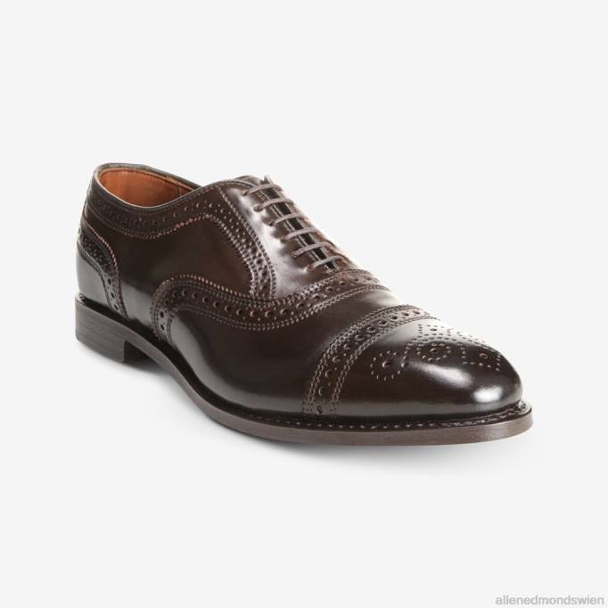 Allen Edmonds Schuhe D66B294 | Allen Edmonds Strand Shell Cordovan Oxford-Kleiderschuh mit Captoe brauner Cordovan Männer