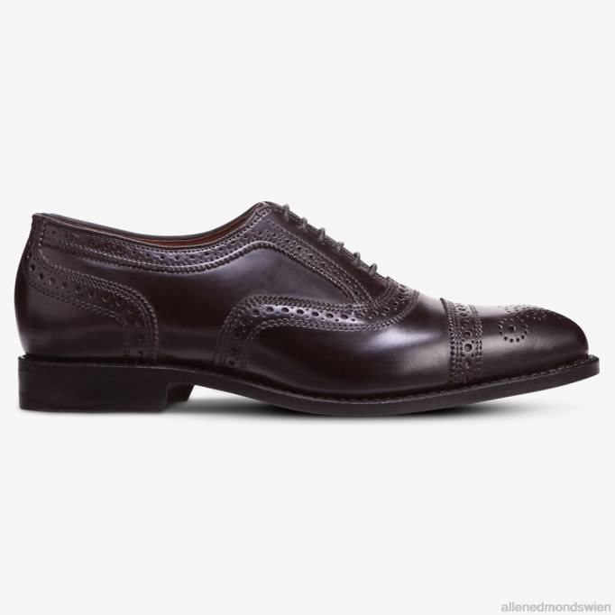 Allen Edmonds Schuhe D66B295 | Allen Edmonds Strand Shell Cordovan Oxford-Kleiderschuh mit Captoe Burgunder Cordovan Männer