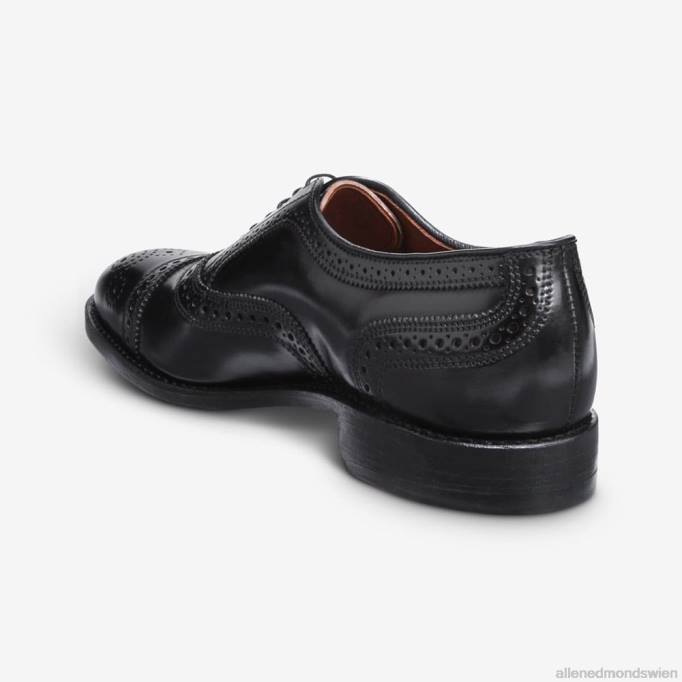 Allen Edmonds Schuhe D66B296 | Allen Edmonds Strand Shell Cordovan Oxford-Kleiderschuh mit Captoe schwarzer Cordovan Männer
