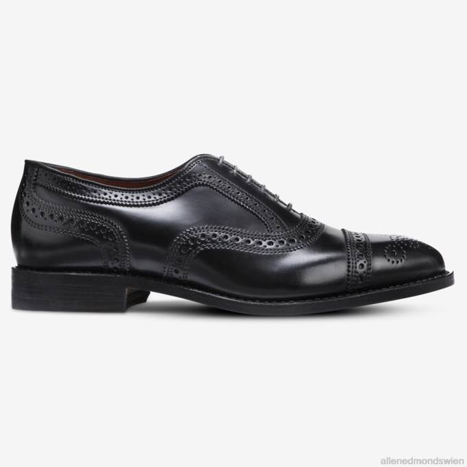 Allen Edmonds Schuhe D66B296 | Allen Edmonds Strand Shell Cordovan Oxford-Kleiderschuh mit Captoe schwarzer Cordovan Männer