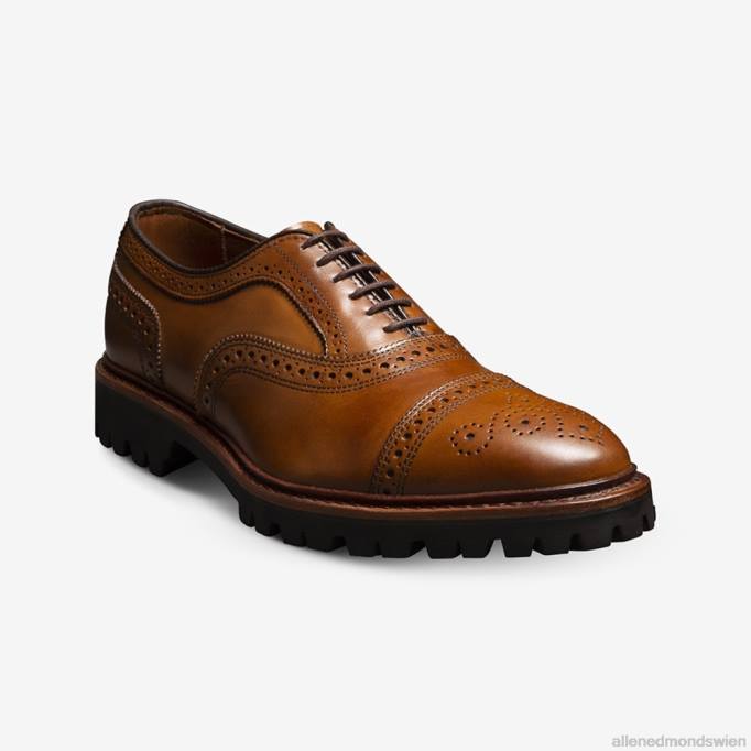 Allen Edmonds Schuhe D66B305 | Allen Edmonds Strand-Oxford-Schuh mit Captoe und Profilsohle Nussbaum Männer