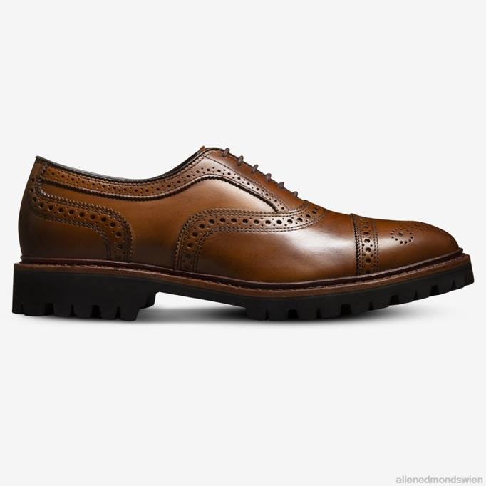 Allen Edmonds Schuhe D66B305 | Allen Edmonds Strand-Oxford-Schuh mit Captoe und Profilsohle Nussbaum Männer