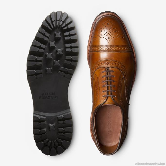 Allen Edmonds Schuhe D66B305 | Allen Edmonds Strand-Oxford-Schuh mit Captoe und Profilsohle Nussbaum Männer