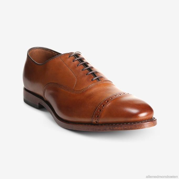 Allen Edmonds Schuhe D66B311 | Allen Edmonds Fifth Avenue Oxford-Schuh mit Kappenkappe Walnussbraun Männer