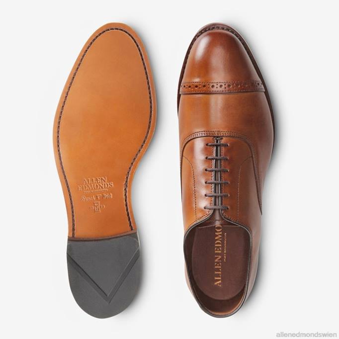 Allen Edmonds Schuhe D66B311 | Allen Edmonds Fifth Avenue Oxford-Schuh mit Kappenkappe Walnussbraun Männer