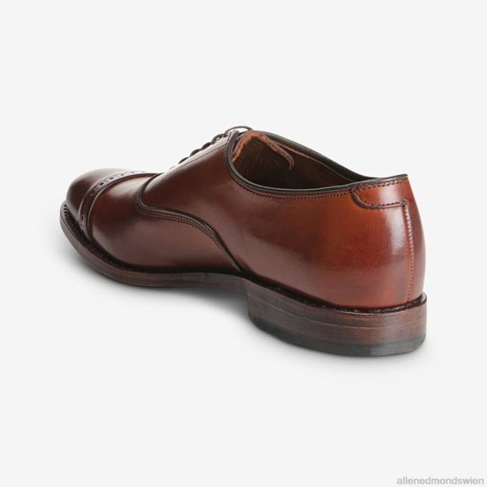 Allen Edmonds Schuhe D66B312 | Allen Edmonds Fifth Avenue Oxford-Schuh mit Kappenkappe dunkles Chili Männer