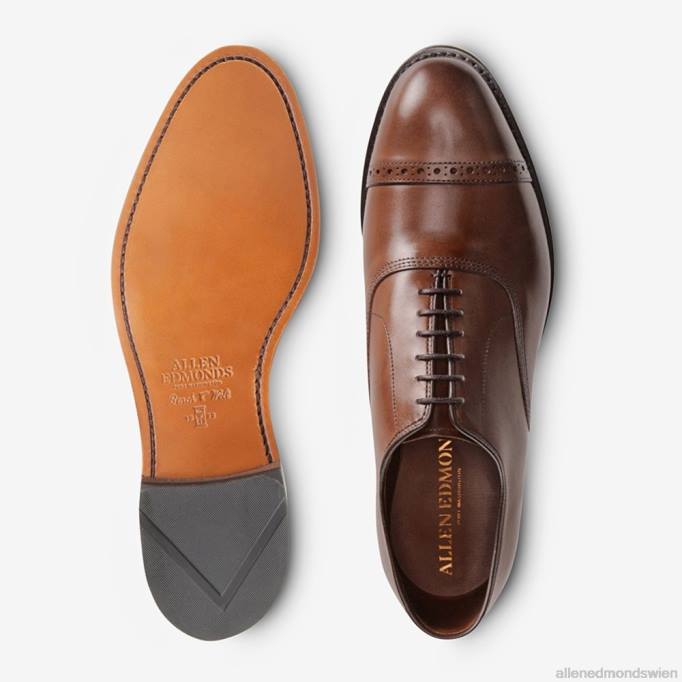 Allen Edmonds Schuhe D66B313 | Allen Edmonds Fifth Avenue Oxford-Schuh mit Kappenkappe Kaffeebraun Männer