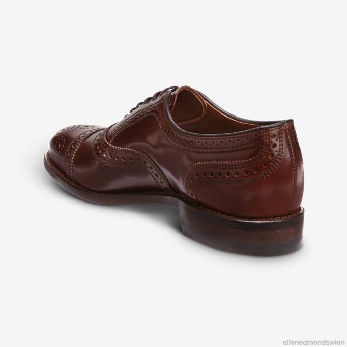 Allen Edmonds Schuhe D66B31 | Allen Edmonds Strand Shell Cordovan Oxford-Kleiderschuh mit Captoe Chili-Cordovan Männer