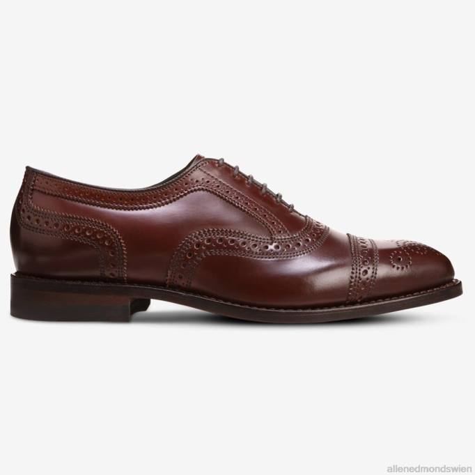 Allen Edmonds Schuhe D66B31 | Allen Edmonds Strand Shell Cordovan Oxford-Kleiderschuh mit Captoe Chili-Cordovan Männer