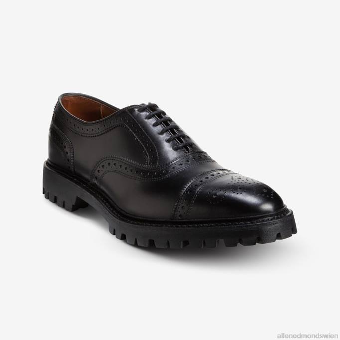 Allen Edmonds Schuhe D66B36 | Allen Edmonds Strand-Oxford-Schuh mit Captoe und Profilsohle Schwarz Männer