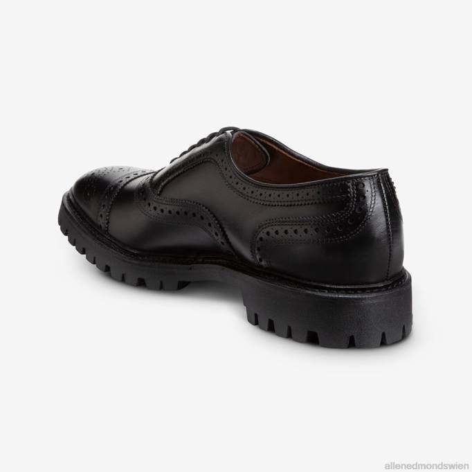 Allen Edmonds Schuhe D66B36 | Allen Edmonds Strand-Oxford-Schuh mit Captoe und Profilsohle Schwarz Männer