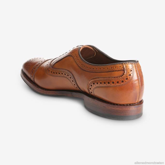 Allen Edmonds Schuhe D66B38 | Allen Edmonds Strand-Oxford-Schuh mit Zehenkappe und kombinierter Steppsohle Walnussbraun Männer