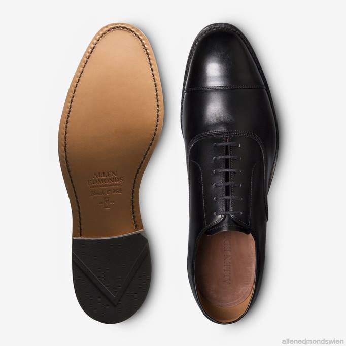 Allen Edmonds Schuhe D66B39 | Allen Edmonds Park Avenue Oxford-Schuh mit Kappenkappe Schwarz Männer