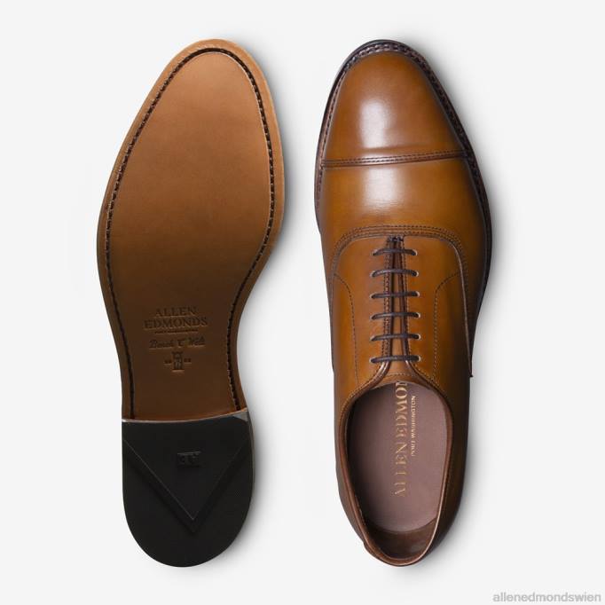Allen Edmonds Schuhe D66B41 | Allen Edmonds Park Avenue Oxford-Schuh mit Kappenkappe Walnussbraun Männer