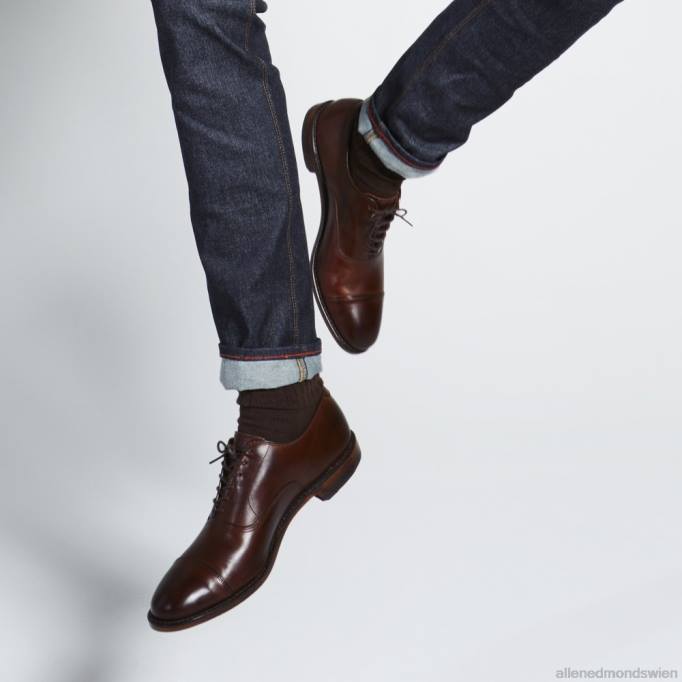 Allen Edmonds Schuhe D66B44 | Allen Edmonds Park Avenue Oxford-Schuh mit Kappenkappe Mahagoni Männer
