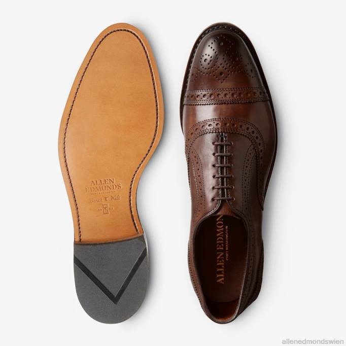 Allen Edmonds Schuhe D66B4 | Allen Edmonds Strand Oxford-Schuh mit Kappenkappe Zigarre Männer