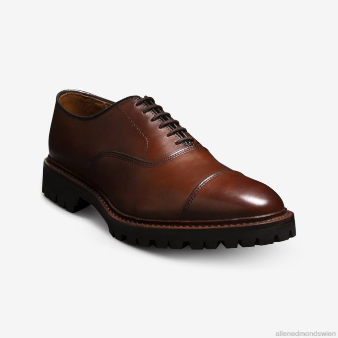 Allen Edmonds Schuhe D66B5 | Allen Edmonds Park Avenue Oxford-Schuh mit Captoe und Profilsohle Chili-Leder Männer