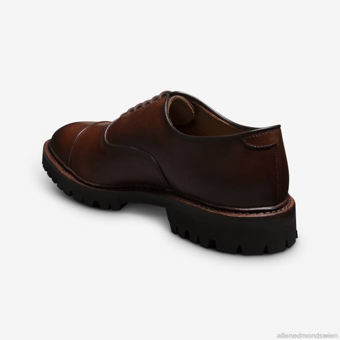 Allen Edmonds Schuhe D66B5 | Allen Edmonds Park Avenue Oxford-Schuh mit Captoe und Profilsohle Chili-Leder Männer