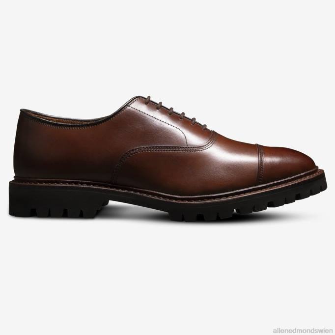 Allen Edmonds Schuhe D66B5 | Allen Edmonds Park Avenue Oxford-Schuh mit Captoe und Profilsohle Chili-Leder Männer