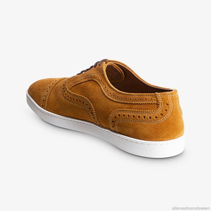 Allen Edmonds Schuhe D66B13 | Allen Edmonds Strand Oxford-Sneaker Kurkuma-Wildleder Männer