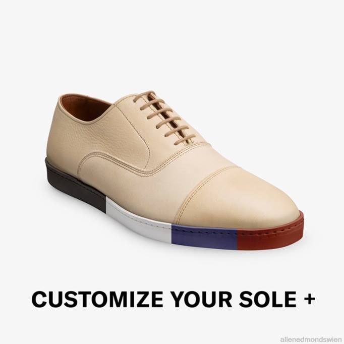 Allen Edmonds Schuhe D66B15 | Allen Edmonds Park Avenue Oxford-Kleid-Sneaker Knochenleder, pflanzlich gegerbt Männer