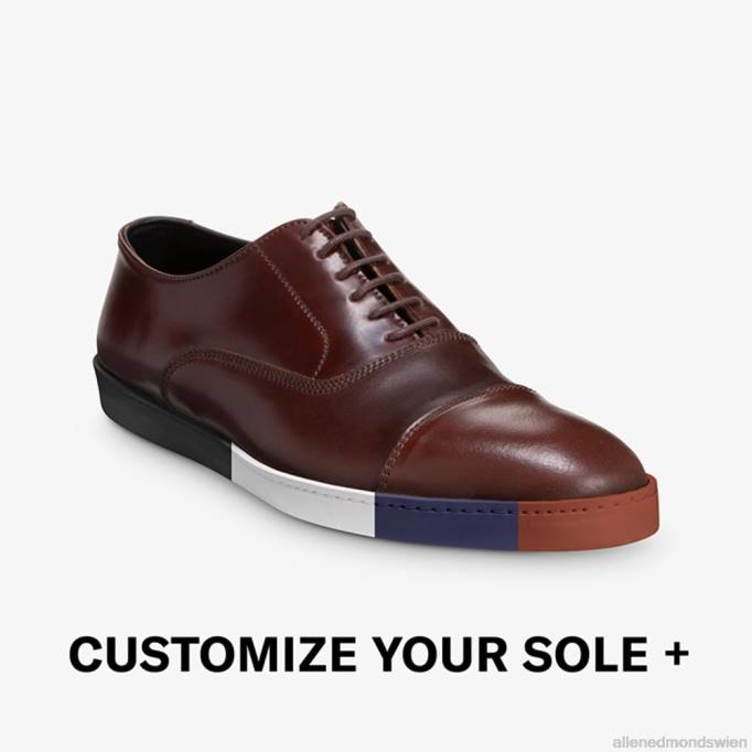 Allen Edmonds Schuhe D66B21 | Allen Edmonds Park Avenue Shell-Cordovan-Oxford-Kleid-Sneaker Chili-Cordovan Männer