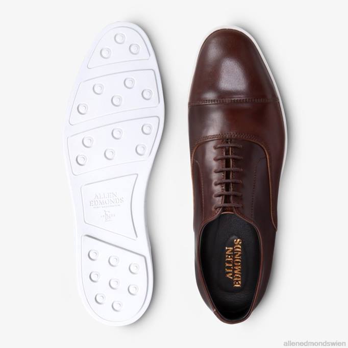 Allen Edmonds Schuhe D66B21 | Allen Edmonds Park Avenue Shell-Cordovan-Oxford-Kleid-Sneaker Chili-Cordovan Männer