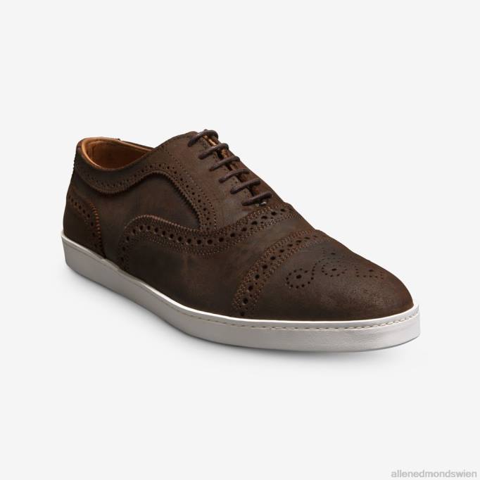 Allen Edmonds Schuhe D66B241 | Allen Edmonds Strand Oxford-Sneaker braunes gewachstes Wildleder Männer