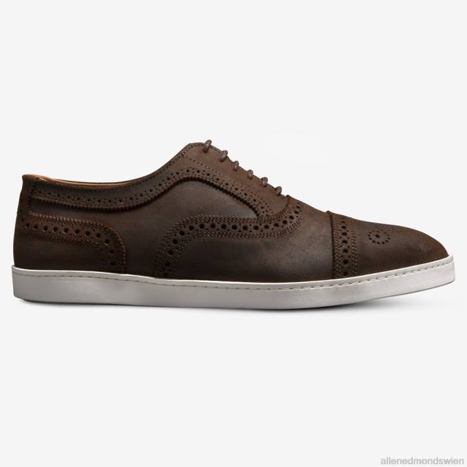 Allen Edmonds Schuhe D66B241 | Allen Edmonds Strand Oxford-Sneaker braunes gewachstes Wildleder Männer