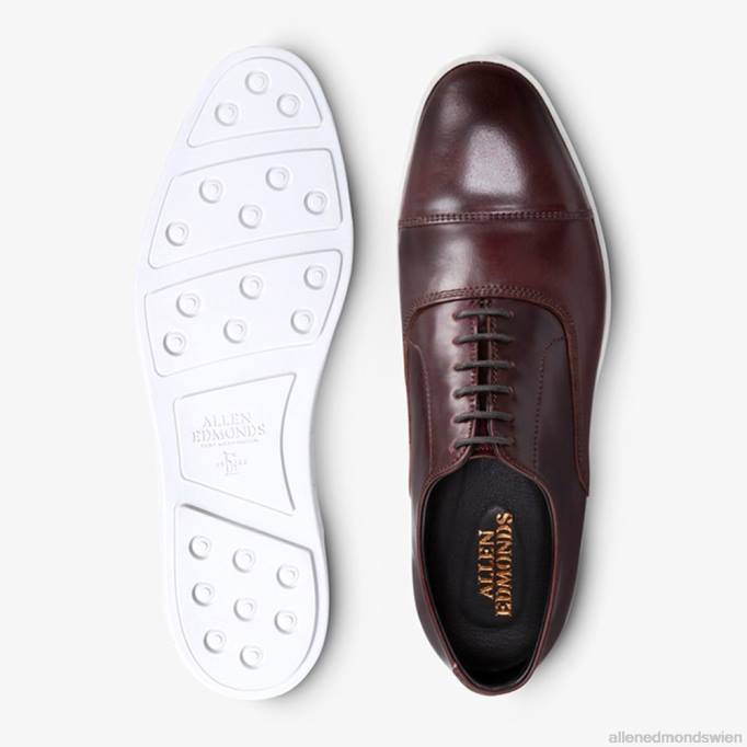 Allen Edmonds Schuhe D66B264 | Allen Edmonds Park Avenue Shell-Cordovan-Oxford-Kleid-Sneaker Burgunder Cordovan Männer